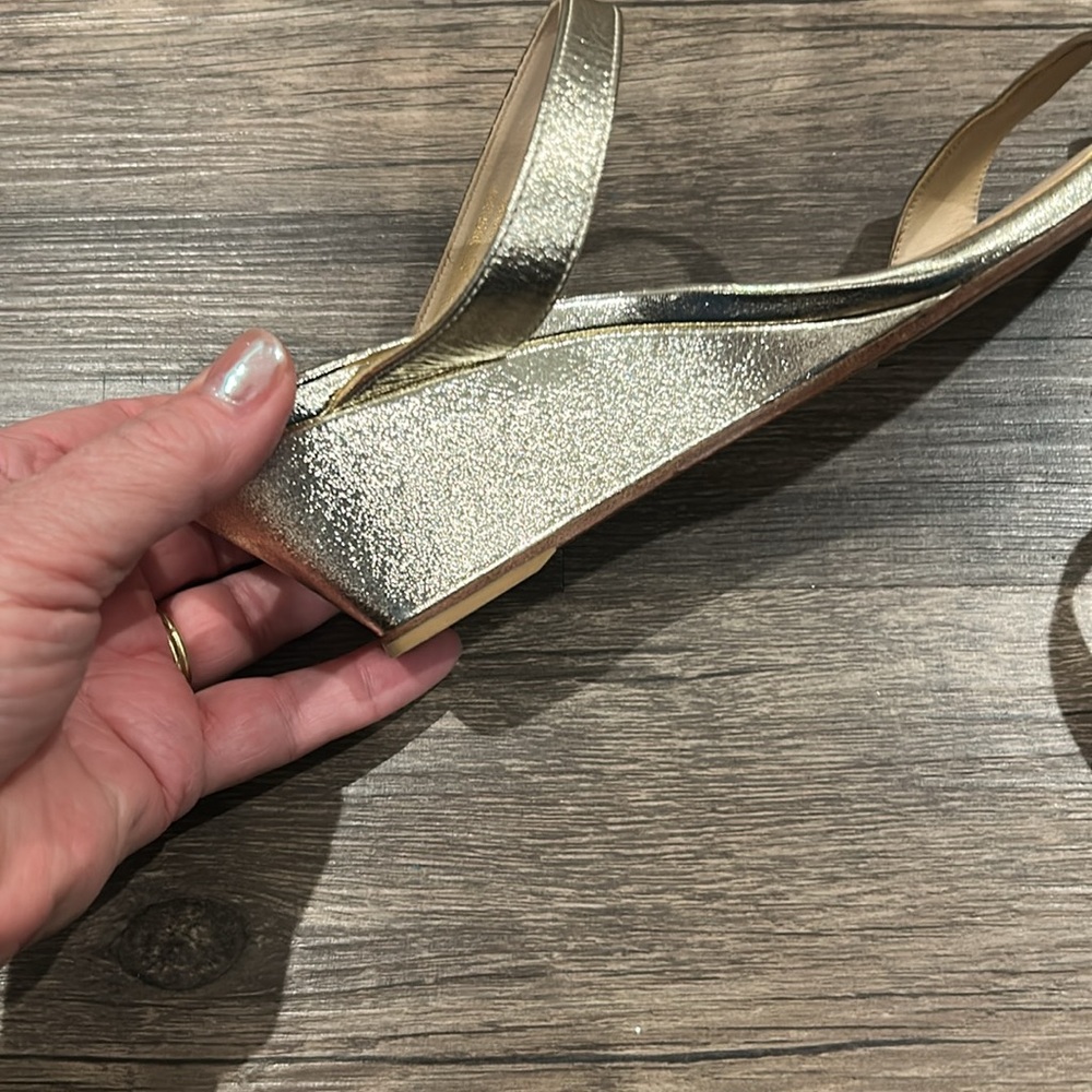 Stuart Weitzman, Aleena 50 Wedge, Color Lame Napp… - image 7